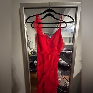 ASOS red dress